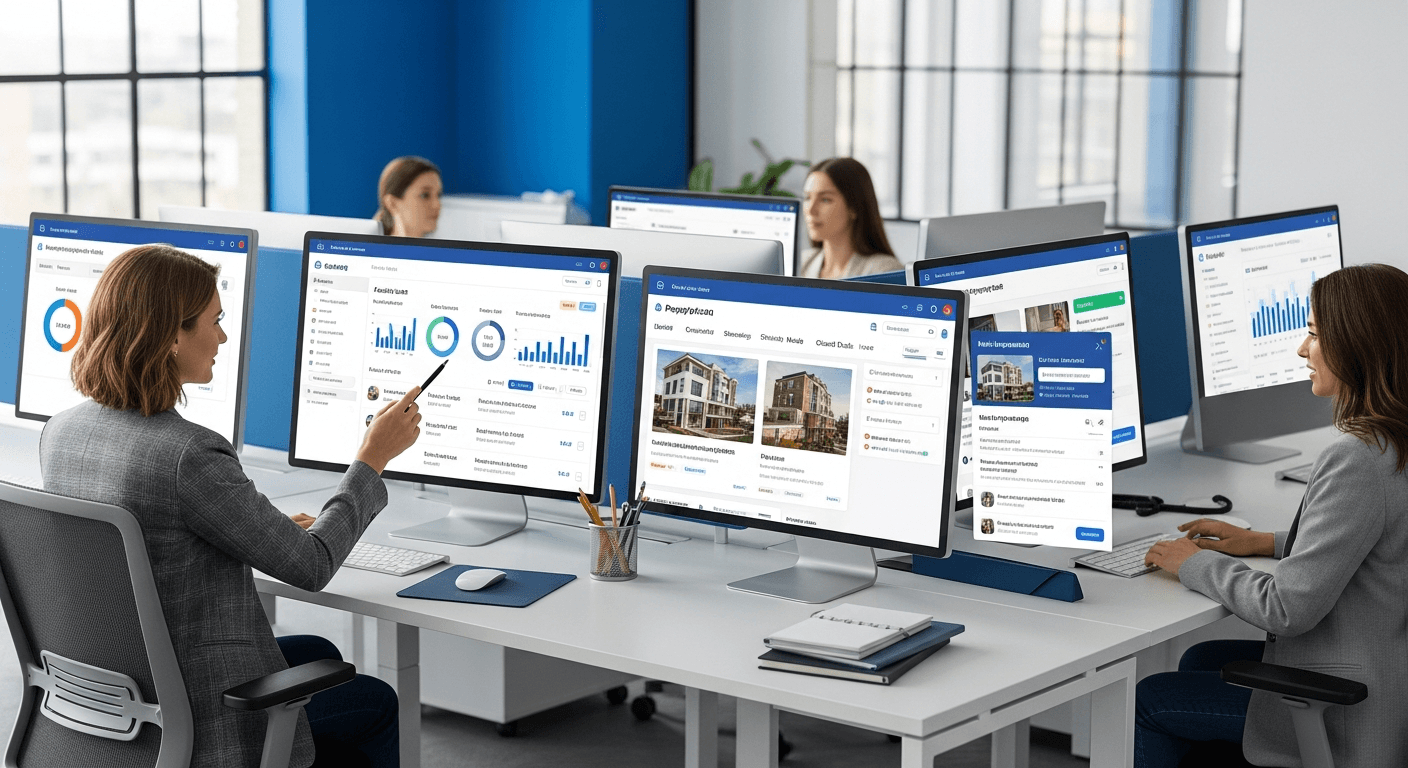 دمج CRM للوسطاء مع بوابات العقارات