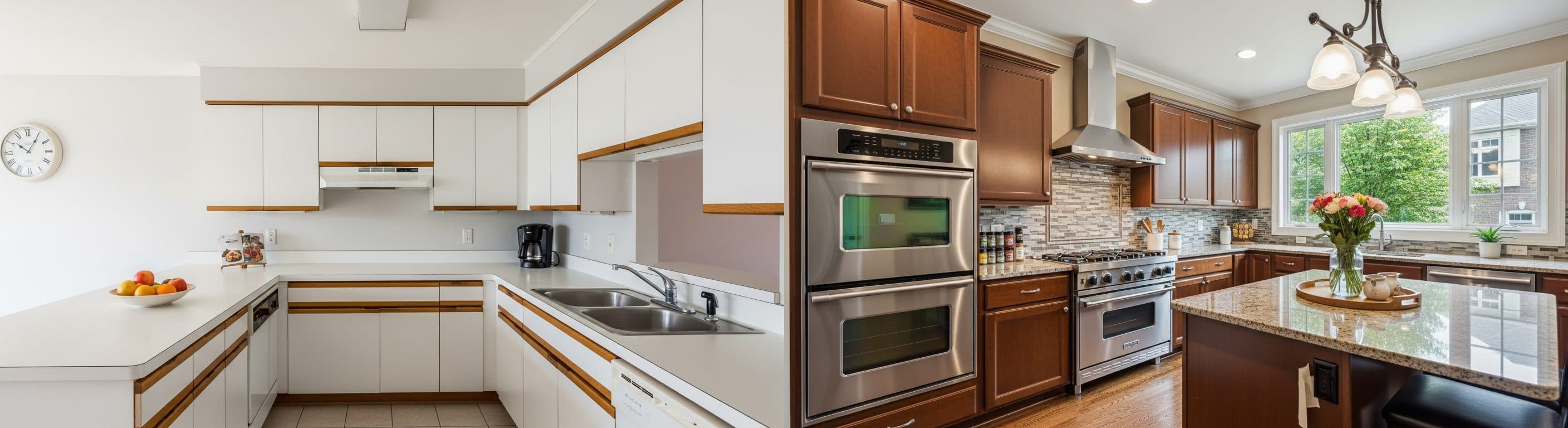 Cucina: prima vs dopo il virtual staging