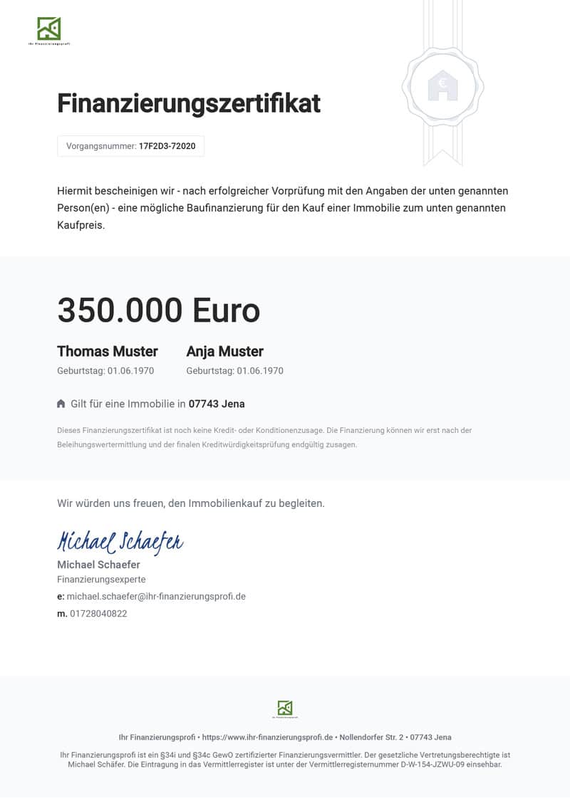 Michael Schäfer - Ihr Finanzierungsprofi - Jena