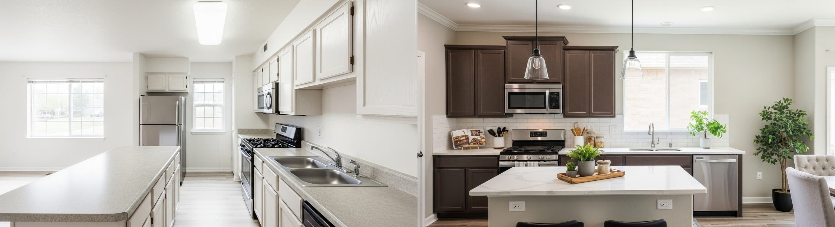 Kuhinja: prije vs poslije virtualnog uređenja