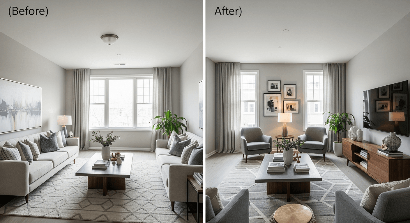 kuzhinë: para vs pas arredimit virtual