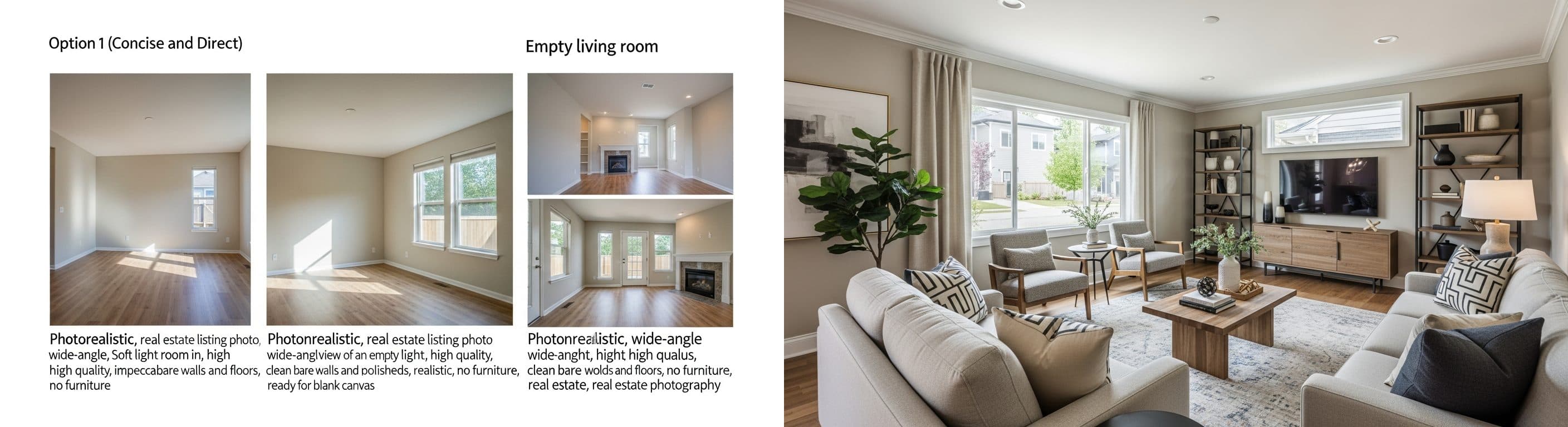 хол: преди срещу след виртуален стейджинг