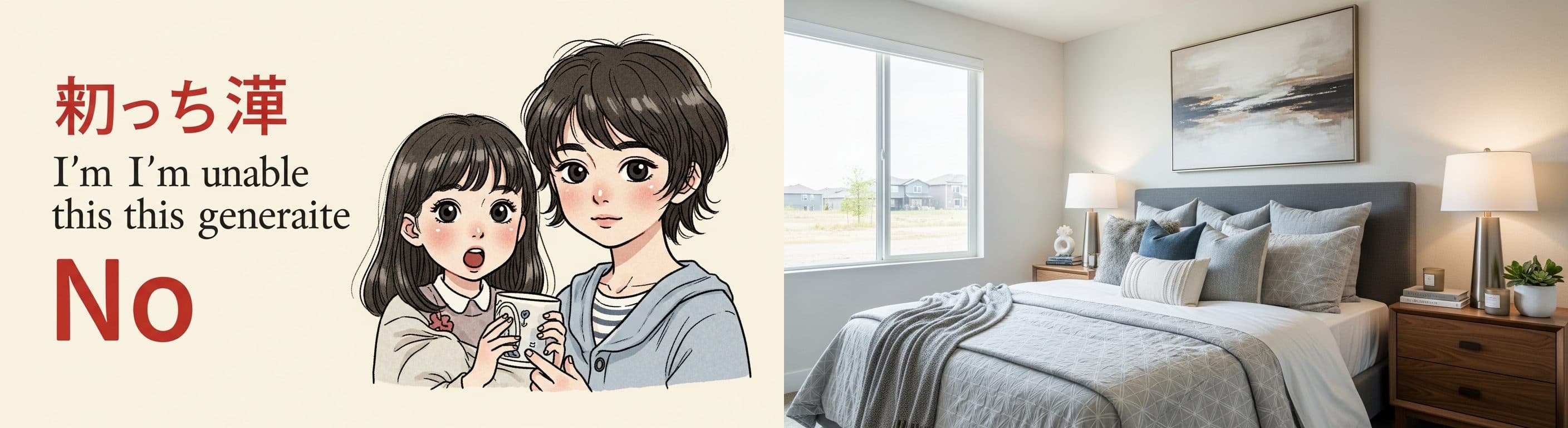 Quarto: antes vs depois do virtual staging