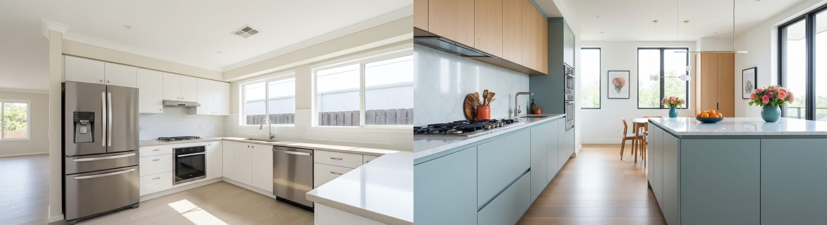 مطبخ: قبل وبعد التنسيق الافتراضي