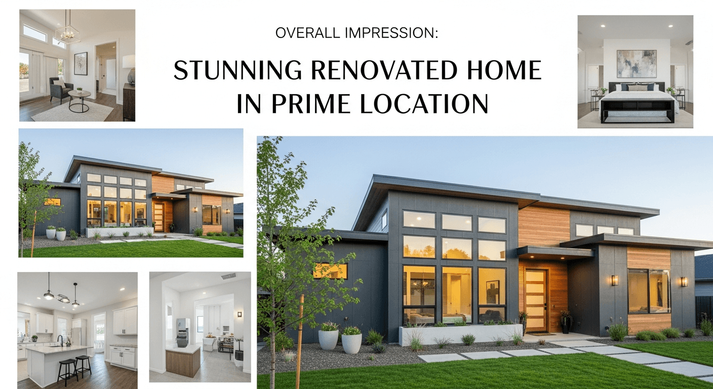 قائمة عقارية حديثة مع عنوان محسن وصورة عالية الجودة