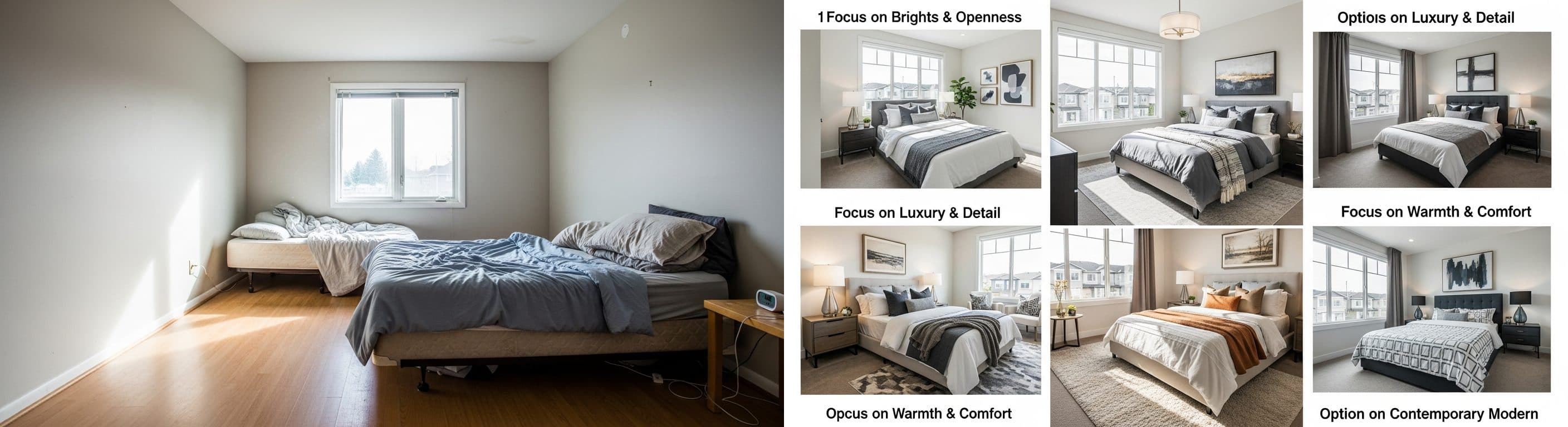 Dhoma e Gjumi: para vs pas skenimit virtual