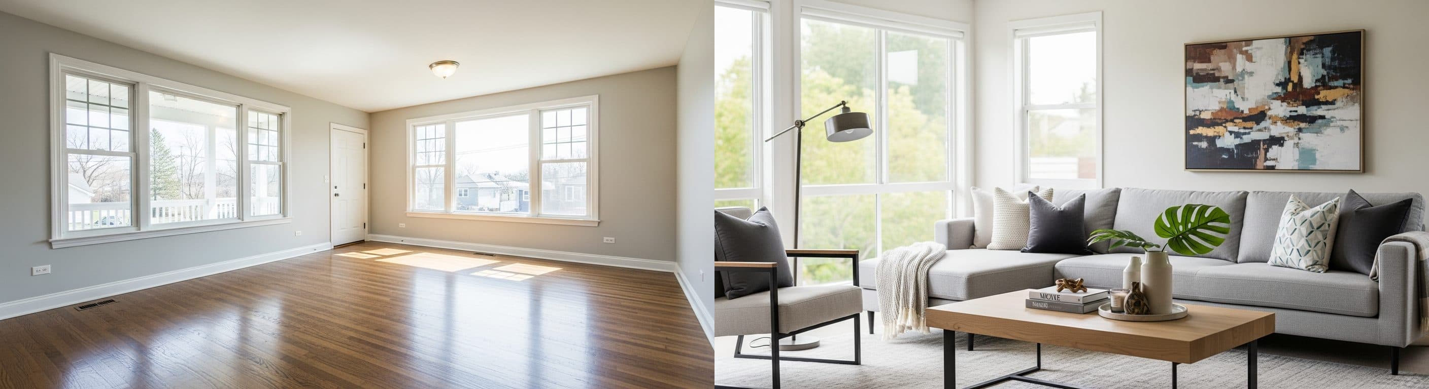 Dhomë Ndenjeje: para vs pas skenimit virtual